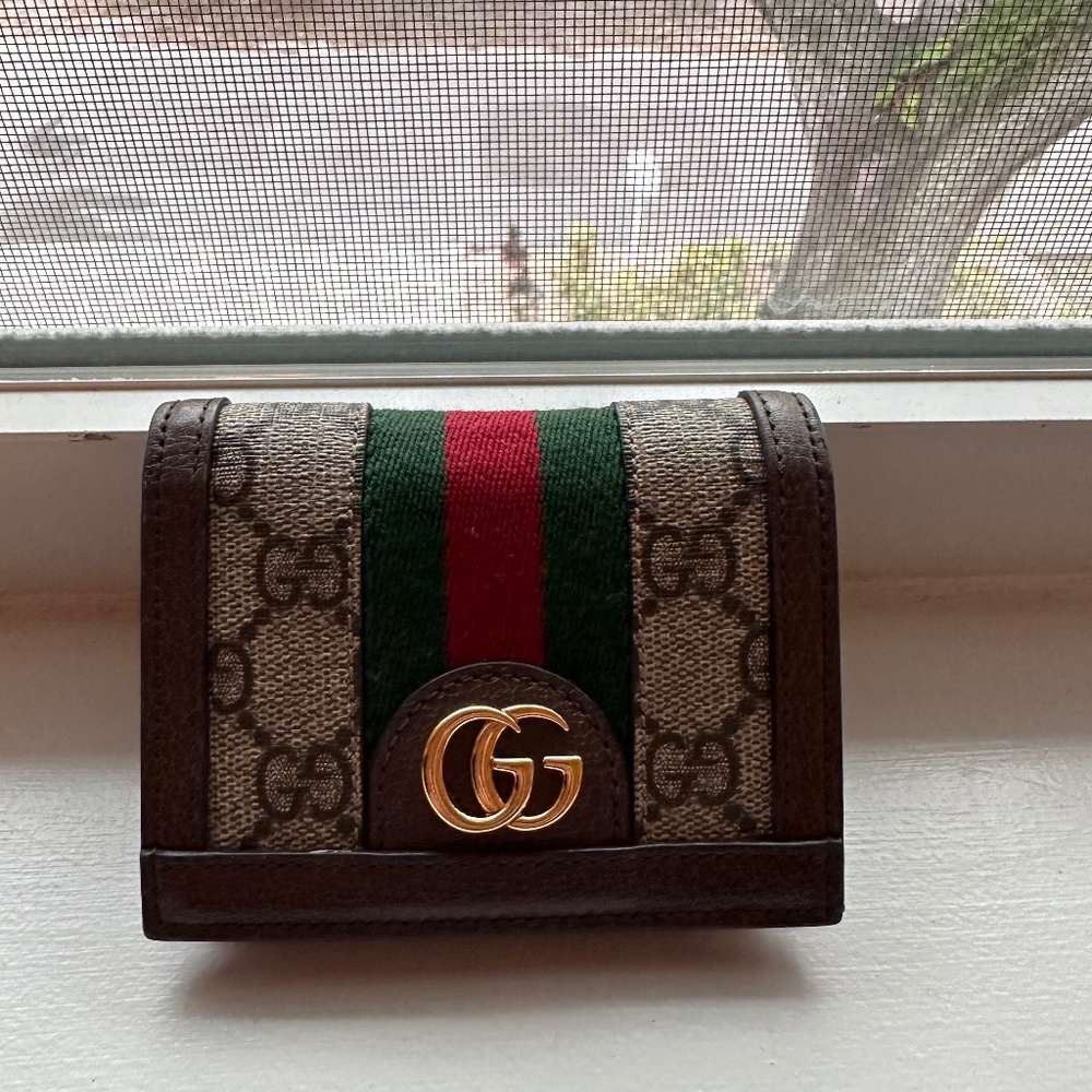 Gucci OPHIDIA GG CARD CASE WALLET